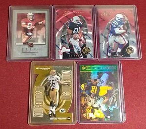 lot 65 image: (5) Numbered Football Cards