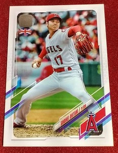 lot 69 image: 2021 Topps UK Edition Shohei Ohtani Card