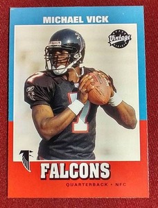 lot 81 image: 2001 Upper Deck Vintage Michael Vick Rookie Card