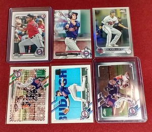 lot 84 image: (6) Alex Kirilloff Cards