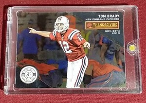 lot 85 image: 2013 Panini Tom Brady Thanksgiving Card