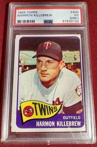 lot 91 image: 1965 Topps Harmon Killebrew Card - PSA 3