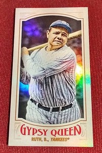 lot 97 image: 2016 Topps Gypsy Queen Babe Ruth Mini Foil Card