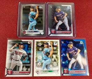 lot 104 image: (5) Joe Ryan Rookie Cards - Includes a Sapphire
