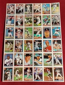 lot 108 image: 1991 Cracker Jack Series 2 Complete Set in Uncut Sheet