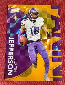 lot 110 image: 2023 Panini National Convention Justin Jefferson Orange - #d199