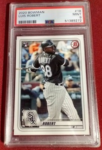 lot 111 image: 2020 Bowman Luis Robert Rookie Card - PSA 9