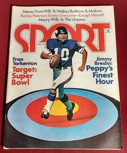 lot 112 image: 1975 Sport Magazine - Fran Tarkenton Cover