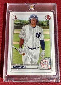 lot 118 image: 2020 Bowman Jasson Dominguez Card - First Bowman
