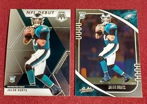 lot 123 image: (2) Jalen Hurts Rookie Cards