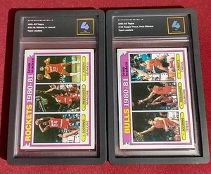 lot 126 image: (2) Graded1981-82 Topps Basketball Cards - MaloneGilmore, Etc.