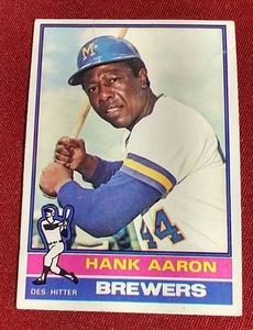 lot 134 image: 1976 Topps Hank Aaron Card