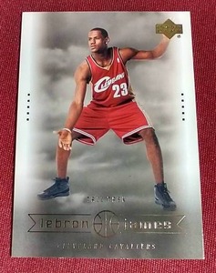 lot 137 image: 2003 Upper Deck LeBron James Rookie Card