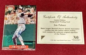 lot 138 image: Jim Palmer Autographed Nabisco Card - WCOA