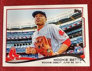 lot 141 image: 2014 Topps Mookie Betts Rookie Card