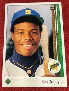 lot 152 image: 1989 Upper Deck Ken Griffey Jr. Rookie Card