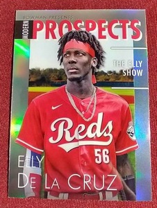 lot 159 image: 2023 Bowman Chrome Elly De La Cruz Prospects Card