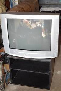 lot 173 image: Vintage Philips TV with Stand