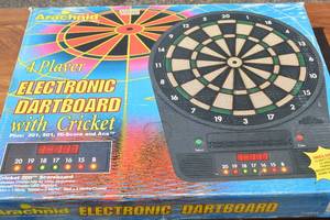 lot 180 image: Arachnid 4-Player Electronic Dart Board with Cricket