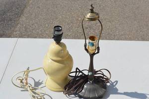 lot 190 image: 2ct Lamps No Shades or Bulbs