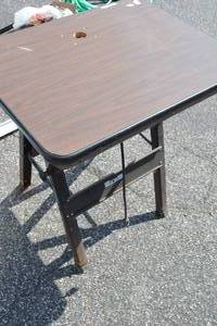 lot 204 image: Folding Router Table With Outlet Plugin