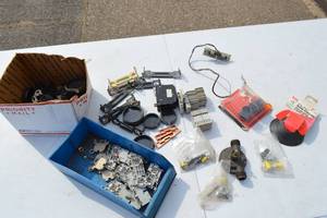 lot 59 image: Industrial Wire Terminal Blocks, Square D Contactor Kit, Cordless Drill Pump, Circuit Breakers, Fan Board,