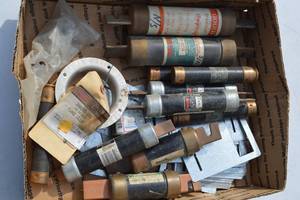 lot 65 image: Assorted Fuses, Metal Plates, Flanges