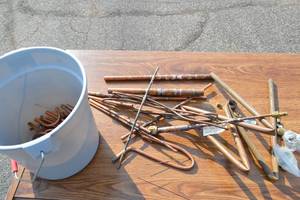 lot 79 image: Assorted Copper Pipe and Other Hardware