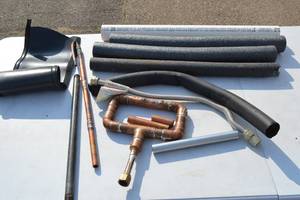lot 81 image: Assorted Copper Pipe, PVC and Foam Tubes