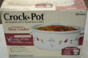 lot 132 image: Rival 7 Quart Crock Pot Slow Cooker