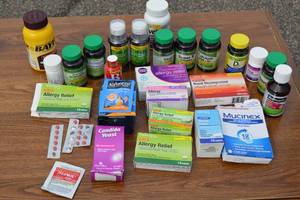 lot 142 image: Assorted Allergy Relief, Vitamins, Over The Counter Medication