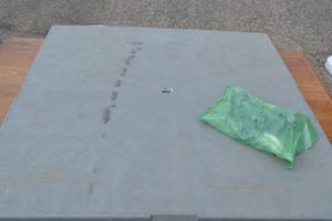 lot 163 image: Outdoor AC Condenser Pad 36 x 36 x 2  Furnace Condensate Kit