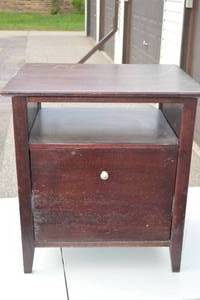 lot 167 image: Cherry File CabinetTable 23 x 18 x 25