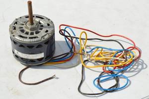 lot 42 image: Replace DCM motor with GE Permanent Split Capacitor Motor, 115v, 5 microfarads, 60hz, retails $200.00