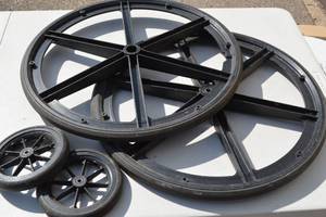 lot 233 image: Set of Wheelchair Wheels