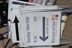 lot 234 image: Bulk Signs Assorted Sizes and Styles