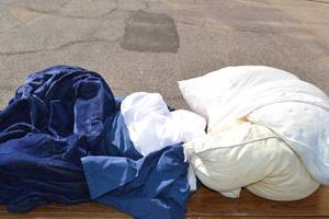 lot 248 image: Assorted Pillows and Bedding, Queen Size
