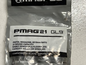 lot 53 image: ProMag Glock GL9 Magazine, 21-Round Capacity, New