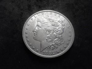 1882 O Over S Morgan Silver Dollar