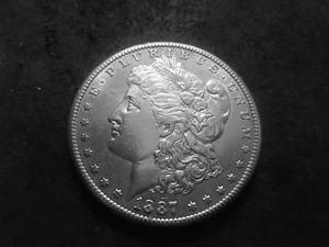 1887 S Morgan Silver Dollar