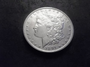 1891 O Morgan Silver Dollar