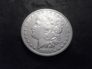 1896 O Morgan Silver Dollar