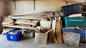 lot 19 image: Large Group Of Misc. Wood Including Oak And More