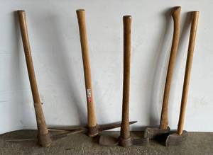 lot 57 image: Long Handled Axe And Pic Axes