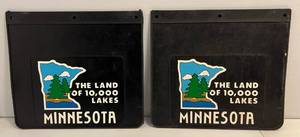 lot 104 image: Two Land Of 10,000 Lakes Minnesota Heavy Rubber Mud Flaps 14 12 x 16 12