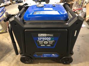 lot 23 image: DuroMax XP9000iH 7600W9000W 459cc Remote Start Dual Fuel Inverter Generator Costumer Returns See Pics