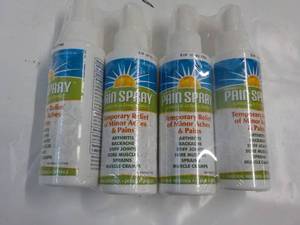 4 - 4 oz Pain Spray...
