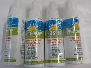 4 - 4 oz Pain Spray...