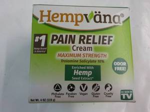 Hempvana 4 oz Pain Relief Cream...