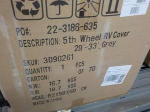 5th Wheel RV Cover new in box 29 ...